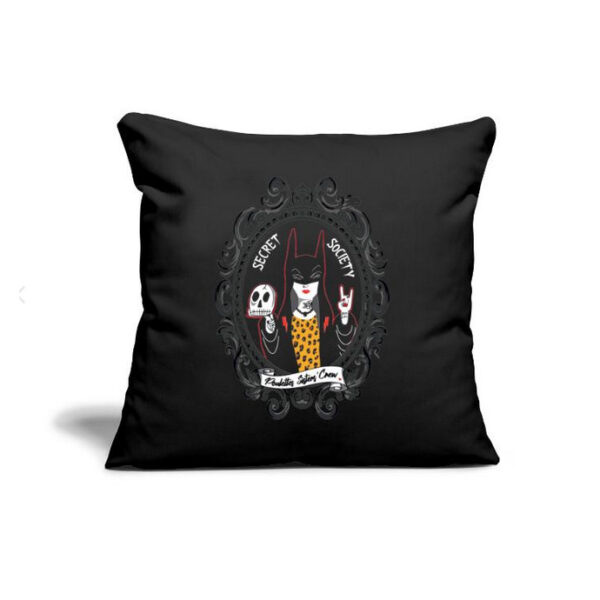Housse de coussin "Secret Society" noir